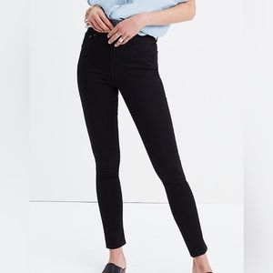 Madewell black high-rise skinny jeans